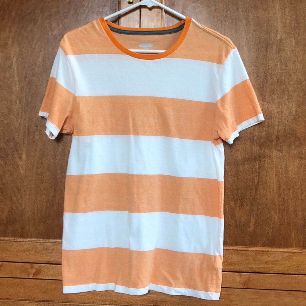 Old Navy Orange Striped Tshirt